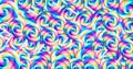 Abstract rainbow bright background of small spirals Royalty Free Stock Photo