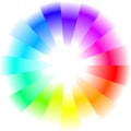 Abstract rainbow circle background