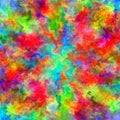 Abstract rainbow color paint splash art watercolor background