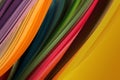 Abstract rainbow color strip wave paper background