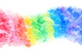 Abstract rainbow color wave, natural watercolor texture background, colorful illustration