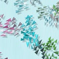 Abstract rainbow colored spikes wallpaper