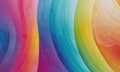 Abstract rainbow-colored waves create a vibrant and textured design