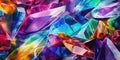 Abstract rainbow crystal background. Gem stone rock crystal texture