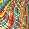 Abstract rainbow curved stripes color background Royalty Free Stock Photo