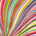 Abstract rainbow curved stripes color background Royalty Free Stock Photo