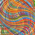 Abstract rainbow curved stripes color background Royalty Free Stock Photo