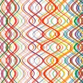 Abstract rainbow curved stripes color line art vector background Royalty Free Stock Photo
