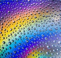 Abstract rainbow drops background Royalty Free Stock Photo