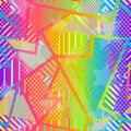 Abstract rainbow geometric pattern Royalty Free Stock Photo