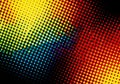 Abstract rainbow halftone pattern with vibrant color gradient Royalty Free Stock Photo