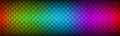Abstract rainbow header consisting of colored triangles with different transparency. Modern vector spectrum banner