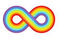 Abstract rainbow infinity Royalty Free Stock Photo