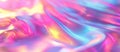 Abstract rainbow neon color wavy holographic background surface Royalty Free Stock Photo