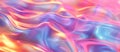 Abstract rainbow neon color wavy holographic background surface Royalty Free Stock Photo