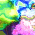 Abstract rainbow oil digitally rendered fantasy pattern Royalty Free Stock Photo