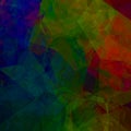 Abstract rainbow prismatic techno shapes background