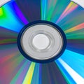 Abstract Rainbow Reflection on a Compact Disc Royalty Free Stock Photo