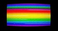 Abstract Rainbow Spectrum Display on Black Background Royalty Free Stock Photo