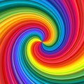 Abstract rainbow swirl