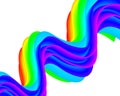 Abstract rainbow wave vector design illustration background pattern with colorful arrows. Royalty Free Stock Photo