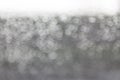 abstract raindrop and bokeh on windshield, blur ,white background Royalty Free Stock Photo