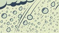 Abstract Raindrops on a Glass Surface, vector design Generative AI Royalty Free Stock Photo