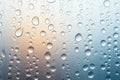 Abstract raindrops Water droplets on glass create an intriguing abstract background Royalty Free Stock Photo
