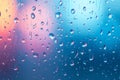 Abstract raindrops Water droplets on glass create an intriguing abstract background Royalty Free Stock Photo