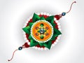 Abstract raksha bandhan background with rakhi