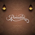 Abstract Ramadan Kareem religious background