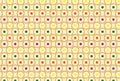 Watercolor circles seamless pattern. Colorful round shapes abstract background. Multicolor bubble on white. Polka dots color. Royalty Free Stock Photo