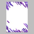 Abstract random diagonal rounded stripe pattern page Royalty Free Stock Photo