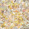 Abstract random organic pastel vector texture. Feminine speckled flecks in spring color seamless pattern. Melange variegated