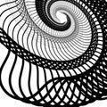 Abstract random squiggly, spirally lines. Swirling, rotating lin