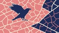 Abstract Raven Geometric Fragments Vector, vector design Generative AI Royalty Free Stock Photo