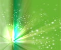 Abstract rays burst light on green background Royalty Free Stock Photo