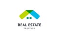 Abstract real estate agent logo icon vector design. Rent, sale of real estate vector logo, House cleaning, home security, real