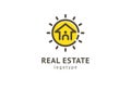 Abstract real estate agent logo icon vector design. Rent, sale of real estate vector logo, House cleaning, home security, real