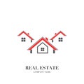 Abstract real estate, house, apartment, building logo vector design template