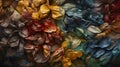 Abstract realism texture details colors Hyper-realistic t one generative AI