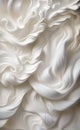 abstract Realistic Photo of a Beautiful Waving White Texture , AI generator