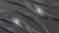 Abstract realistic tab of grey stripes with shadow on dark grey background.