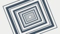 Abstract receding square pattern, dynamic optical illusion, vector design Generative AI Royalty Free Stock Photo