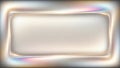Abstract Iridescent Border Frame with Soft Light and Subtle Rainbow Hues background Royalty Free Stock Photo