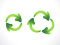 Abstract recycle and refresh icon