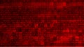 Abstract Red Background with Binary Code. Malware  or Hack Attack Concept Royalty Free Stock Photo