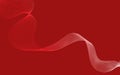Abstract red background with elegant flowing white and red wave lines creating a dynamic pattern Royalty Free Stock Photo