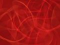 Abstract red background with ribbons