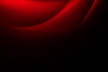 Abstract red background with smooth lines on black, curtain Royalty Free Stock Photo